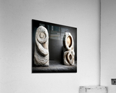 Stone and wood sculptures 2  Acrylic Print