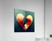 BROKEN HEART ABSTRACT 3  Acrylic Print