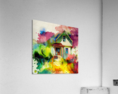 Watercolor abstract home 4  Acrylic Print