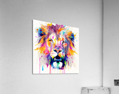 ILLUSTRATION OF A LIONS FACE  Acrylic Print