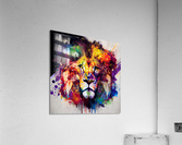 ILLUSTRATION OF A LIONS FACE 2  Acrylic Print