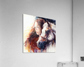 Girl and horse  Acrylic Print