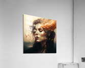 A woman and her fiery mind  Acrylic Print
