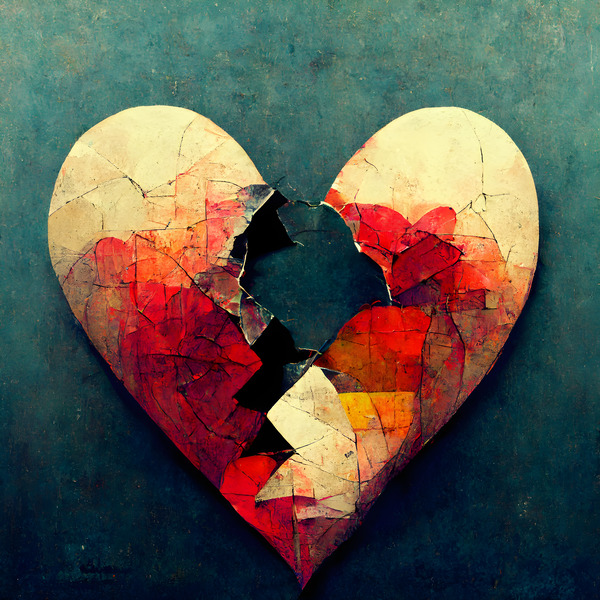 BROKEN HEART ABSTRACT 3 Digital Download
