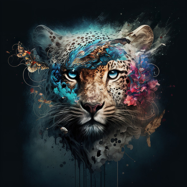 Cheetah collage Digital Download