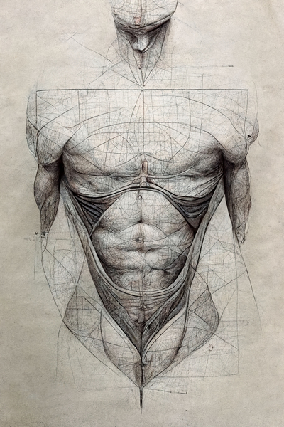 Perfect Anatomy drawing 1 Digital Download