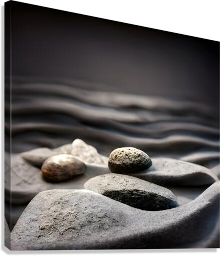 Stone small waves 1  Canvas Print