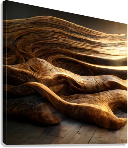 Wood waves 2  Canvas Print