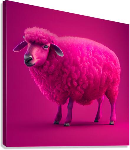 Pink sheep 2  Canvas Print
