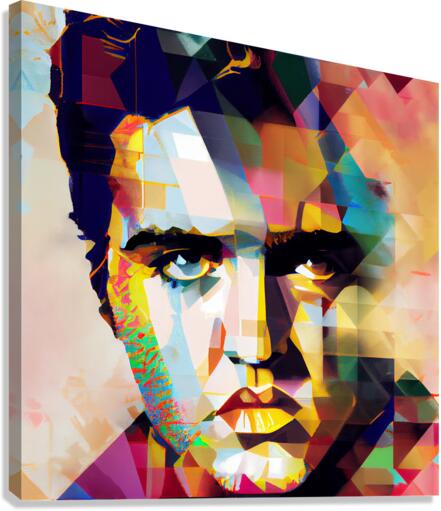 Elvis Abstract Face  Canvas Print