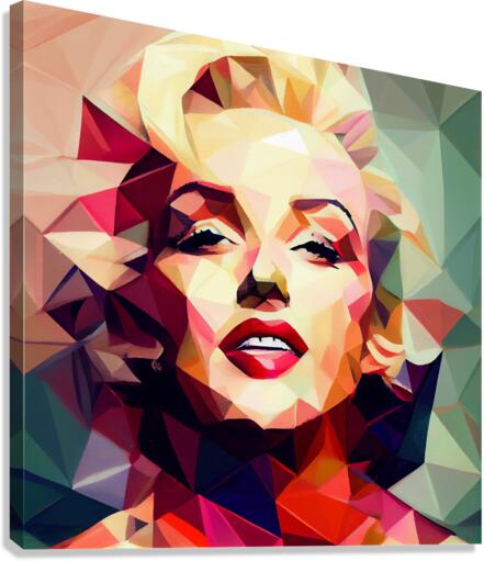 Marilyn Monroe abstract face  Canvas Print