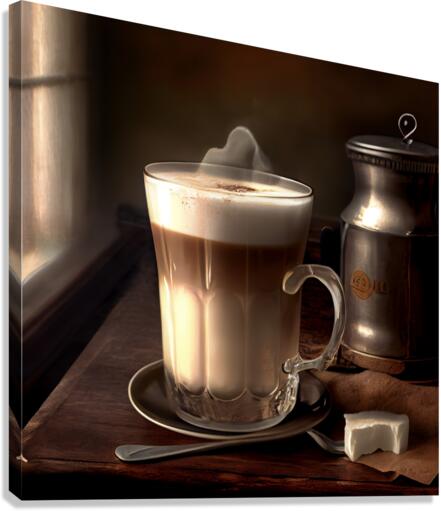 COFFEE WITH MILK  Canvas Print