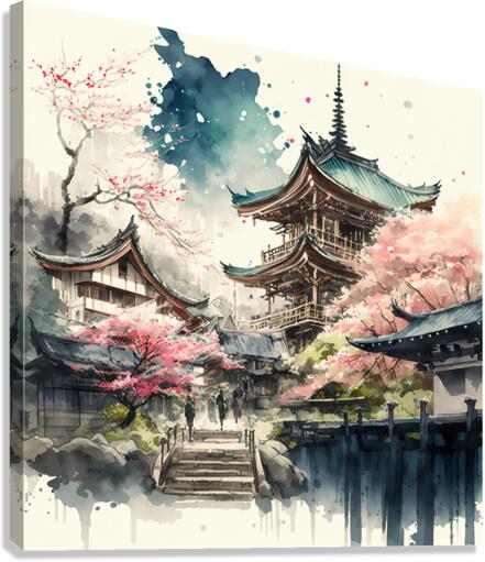 Japanese small town 3  Canvas Print