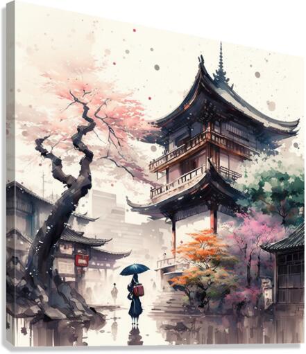 Japanese small town 8  Canvas Print