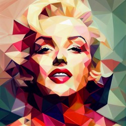 Marilyn Monroe abstract face