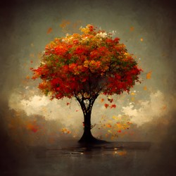 Warm tree in autumn 3