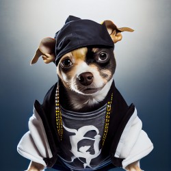 Cute dog hip hop dancer 10
