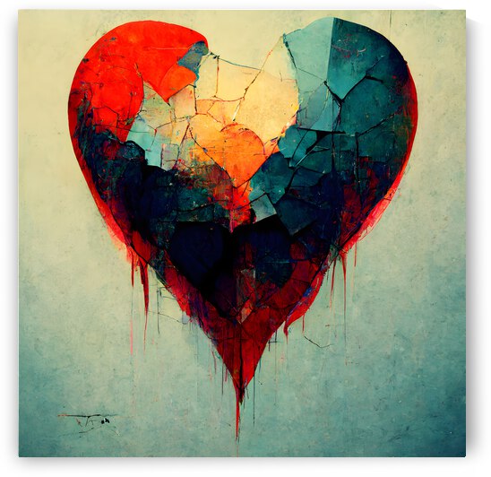 BROKEN HEART ABSTRACT 2 by diotoppo