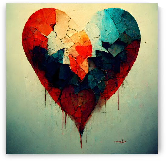 BROKEN HEART ABSTRACT 5 by diotoppo