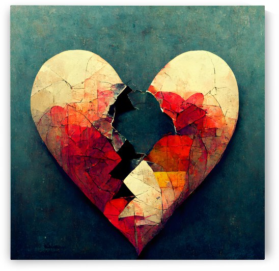 BROKEN HEART ABSTRACT 3 by diotoppo