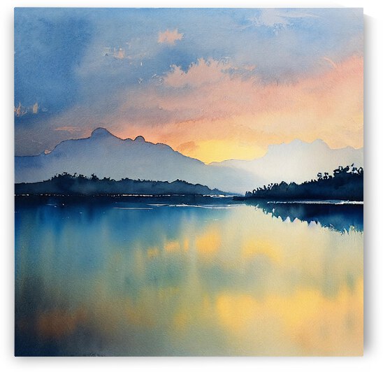 Watercolor landscape abstract A by diotoppo
