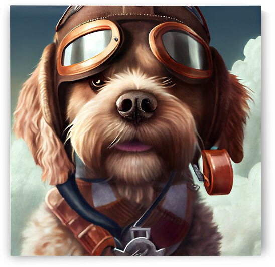 Dog airplane pilot 3 by diotoppo