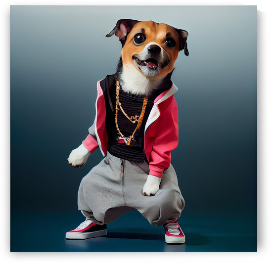 Cute dog hip hop dancer outfit by diotoppo
