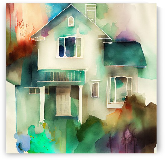 Watercolor abstract home 2 by diotoppo