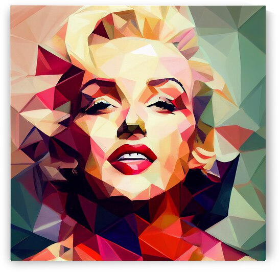 Marilyn Monroe abstract face by diotoppo