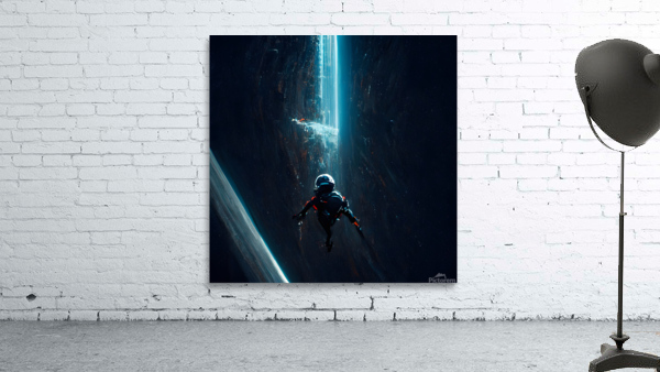 Tron astronaut falling by diotoppo