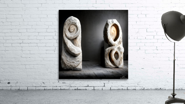 Stone and wood sculptures 2 by diotoppo
