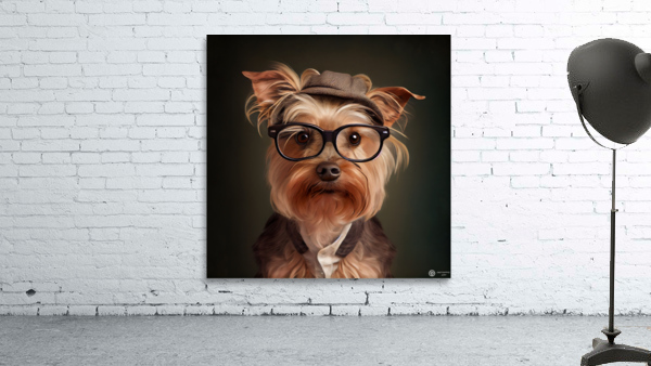 Cute Yorkshire terrier in glasses 2 by diotoppo